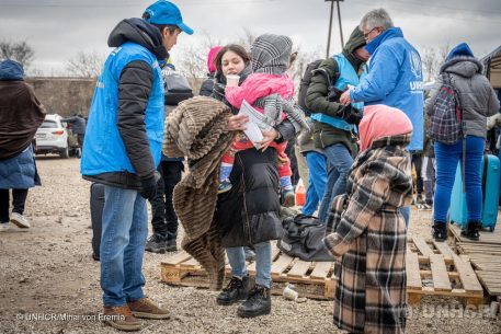 Romania. UNHCR helps people fleeing Ukraine move on from Moldova to safety in Romania